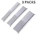 KABUDA 3 Pack Pet Comb, Chrome Electroplating Steel Combs in 3 Sizes (19 x 3 cm, 19 x 4 cm, 19 x 5 cm) for Dogs, Cats, and Other Pets with Different Lengths of Hair (Pack of 3)