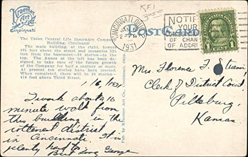 The Union Central Life Insurance Building And Annex By Night Cincinnati Ohio Oh Original Vintage Postcard At Amazon S Entertainment Collectibles Store