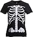Ann Arbor T-shirt Co. Skeleton Rib Cage | Jumbo Print Novelty Halloween Costume Ladies' T-Shirt-Ladies, 2XL Black