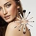 Yuwaku Double Ended Makeup Brushes, 6pcs Mutipurpose Cosmetic Brush Set For for Eyeshadow Blending Powder Foundation Buffer