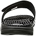 adidas Women's Adissage Slides Sandal, Black/Black/White, 6