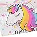HENGSONG Women Girls Unicorn Transparent Makeup Pouch Cosmetics Bag Key Bag Coin Purse Stationery Case Pencil Case with Zipper Gifts (Color 1)