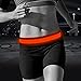 Bseen Running Belt - Reflective Waist Belt - LED Running Waist Belt USB Rechargeable Running Gear Light Weight Polyester Sport Belt Adjustable Elastic Band and Buckle for Runner (Orange)