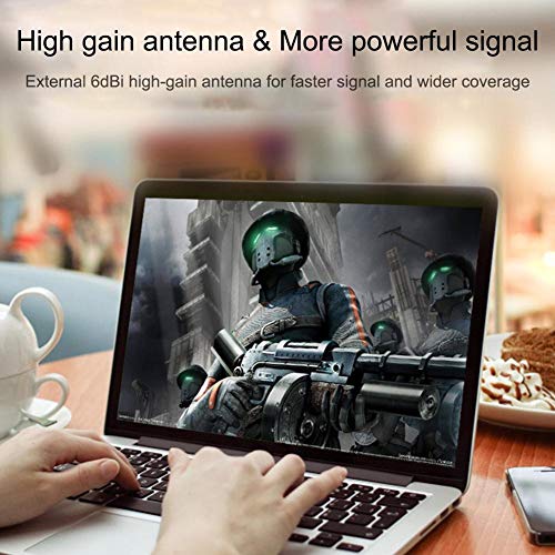 jannyshop Wireless Network Card Desktop Laptop with Receiving Router Wireless Adapter Free Drive 300Mbps with Antenna WiFi Transmitter for Comfast 826F Free Drive - Thumbnail 6
