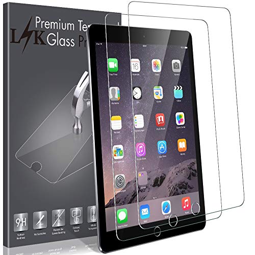 LK [2 Pack] Screen Protector for iPad 2 / iPad 3 / iPad 4 Tempered Glass HD Clarity, Bubble Free, Anti Scratch, Case Friendly