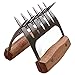 Epica (new style) Metal Meat Claws, Stainless Steel Meat Forks with Wooden Handle, Best Meat Claws for Shredding, Pulling, Handing, Lifting & Serving Pork, Turkey, Chicken, Brisket, 2PCS, BPA Free.