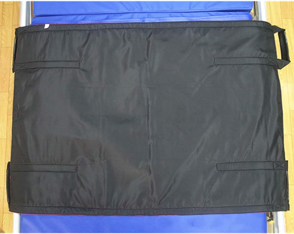 Fushida Waterproof & Dirtyproof Transfer Belt, Medical Transfer Pad, Adult Protective Underpads Draw Sheet, Heavy Duty Transfer Cushion for Lifting Sling Elderly Father, Disabled(Black, FYH299)