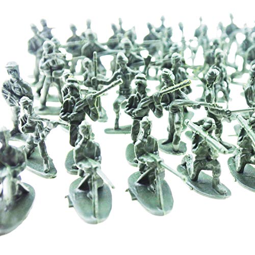 Jyongmer 300 Pcs Plastic Army Toy Soldiers Various Pose Toy Soldiers Action Figures, 3 Colours of Army Men for Family, Kid Gifts, Party Decorations, Party Favors