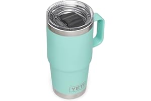 YETI Rambler 20 oz Travel Mug, Stainless Steel, Vacuum Insulated with Stronghold Lid, Seafoam