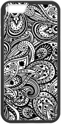 @ALL CASE Black and White Design Paisley Pattern Protective Case for iPhone 6 and 6S (4.7inch) ,Phonecase and Dust Plug