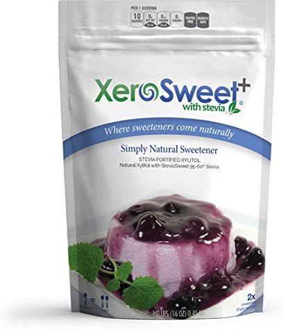 XeroSweet Plus - Xylitol & Stevia Blend NonGMO Low Carb Sweetener (1 lb)