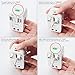 T POWER - Universal World Wide Travel Plug Adapter - White Electronics Worldwide AC Outlet Plugs Adapters for Europe, UK, US, AU, Asia-Blue