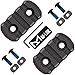 Braudel M-LOK Rail Section, 3-Slots Lightweight Picatinny M-lok Rail Mount System with Thread Locking Screws, Wrench and Nuts, 2 Pack