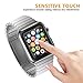 Amoner 3D Full Coverage Screen Protector for 38mm Apple Watch, Tempered Glass, Anti-Scratch, Bubble-Free for iWatch 38mm with Series 1/ 2/ 3 (1Piece in Pack)