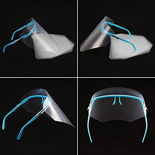 2 sets Eyewear Detachable Face Shield Dental Clinic (2 Frames and 20