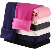 StyleSavvy Girls Winter Leggings Thick Cotton Fleece Lined Girls Pants Warm Stretchy Thermal Tights Pants for 4-12Y