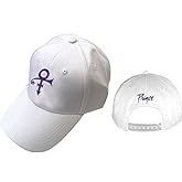 Prince Men's Purple Symbol Baseball Cap Adjustable White