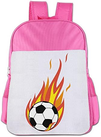 GABRIELA ROSALES Flaming Soccer Ball Elegant Leisure Unisex Bag Children's Backpack Bag School Sport Bags Shoulder Backpacks Kids' Schoolbag Bags Satchel