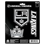 NHL Los Angeles Kings Team Decal, 3-Pack, Black