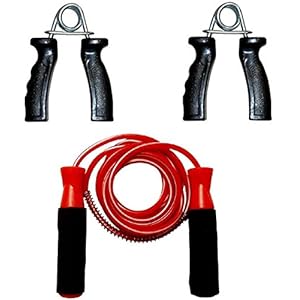 GRIFFIN Combo of Ball Bearing Rope & PVC Hand Gripper Pair