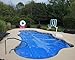 Sun2Solar Blue 16 ft x 36 ft Rectangle Solar Cover | 1200 Series | Heat Retaining Blanket for Rectangular Inground & Above Ground Swimming Pools | Use Sun to Heat Pool | Bubble Heating Blankets