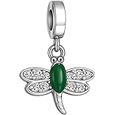 BlingNuts Sparkling I Love Dragonfly Dangle for Mom Daughter Granddaughter Charm Compatible with Pandora Charms Bracelets Jewelry