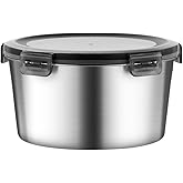 MAXCOOK 316L Stainless Steel Food Storage Containers with Lids, 71oz Airtight Metal Meal Prep Containers,Bento Lunch Box for Kitchen, Picnic & Camping（2100ml）