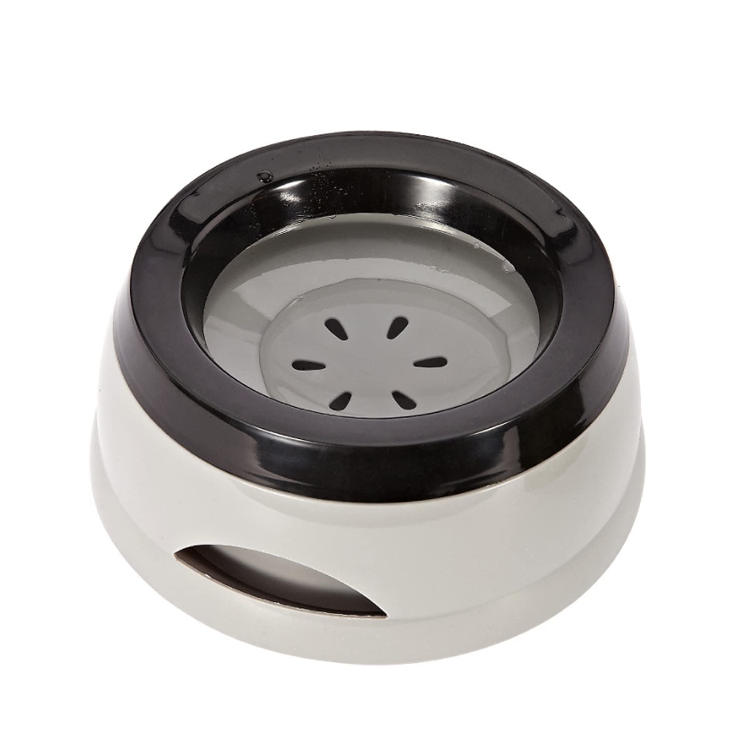 Pet Floating Water Bowl, Anti-Overflow Slow Drinking Dog Bowl, Portable Travel Dog Water Bowl, Anti-Choking Non Spill Pet Water Bowl for Dog Cat Puppy Kitten (Grey)