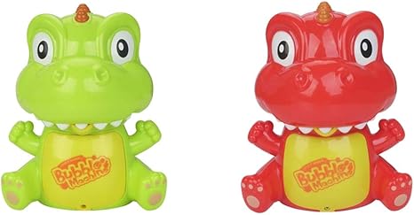 Amazon F Fityle 2色入り 恐竜の形 バブルマシーン 子供 シャボン玉製造機 音あり 電動おもちゃ シャボンダマシーン シャボン玉 ホビー