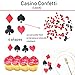 Casino Party Decoration Supplies Set: Casino Balloons,Black, Red,White Latex Balloon with Casino Confetti for Casino Theme Party,Las Vegas Themed Parties,Casino night,Poker Events