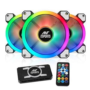 Ant Esports Superflow 120 KIT ARGB Case Fan Pack of 3 ARGB Fans with ARGB Control Box and RF Remote