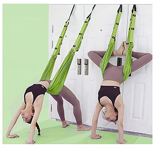 Professionele Aerial Yoga Hangmat, Yoga Stretch Band, Aerial Yoga Swing, Dansassistent Trainingsapparaat groen - Image 3
