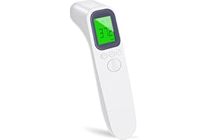 Digital Infrared Thermometer for Adults & Kids with Fever Alarm, 2 x 32 Memory Function, Fast & Accurate Temperature Reading,