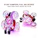 YKS Invincible Tornado Twister - Multifunctional Rechargeable RC Acrobatic Stunt Car with LED Lights and Music (Red)