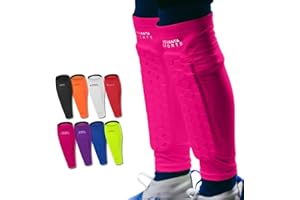 Advanta Sports Soccer Shin Guards for Kids Youth - Protective Soccer Gear for Boys, Girls - Adults Men Women Compression Sleeve - Football, Boxing