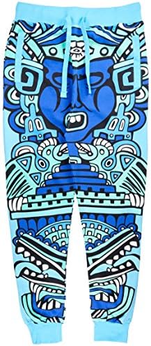 Imperious Tribal Jogger Pants Sweatpants Blue Mens XL