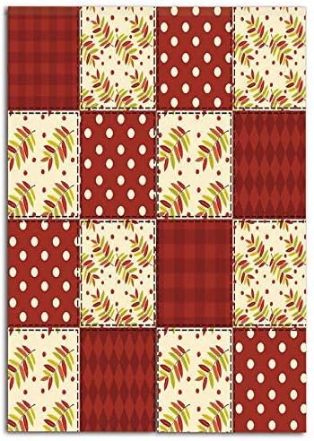 Amazon Co Jp 北欧デザイナー 暖簾 のれん シカモアとパッチワーク秋のパターンは水玉模様の昔ながらの印刷装飾を残します 暖簾 麻風 パーテーション 暖簾分け 70x1cm Home Kitchen