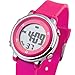 Kids Digital Watch Outdoor Sports Watches Boy Girls LED Alarm Wrist watch Children's Wristwatches Pink