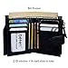 befen Women's RFID Blocking Luxury Full Grain Genuine Leather Bifold Trifold Wallet Multi Card Organizer Holders for Ladies (Black RFID Wallet Small)