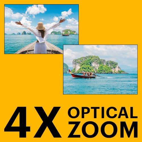KODAK PIXPRO WPZ2 Rugged Waterproof Shockproof Dustproof WiFi Digital Camera 16MP 4X Optical Zoom 1080P Full HD Video Vlogging Camera 2.7