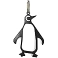 Swatom Penguin Keychain Bottle Opener Beer Opener Tool, Key Tag Chain Ring, 1 Piece/Black