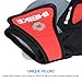 INBIKE 5mm Padded Half Finger Bike Bicycle Cycling Gloves Red Large