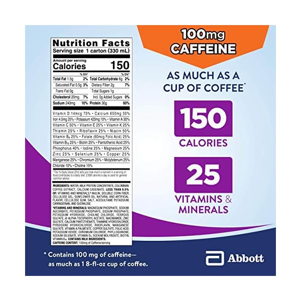 Ensure Max Protein Nutritional Shake With 30g Of Protein 1g Of Sugar High Protein Shake Cafe Mocha 11 Fl Oz 12 Count
