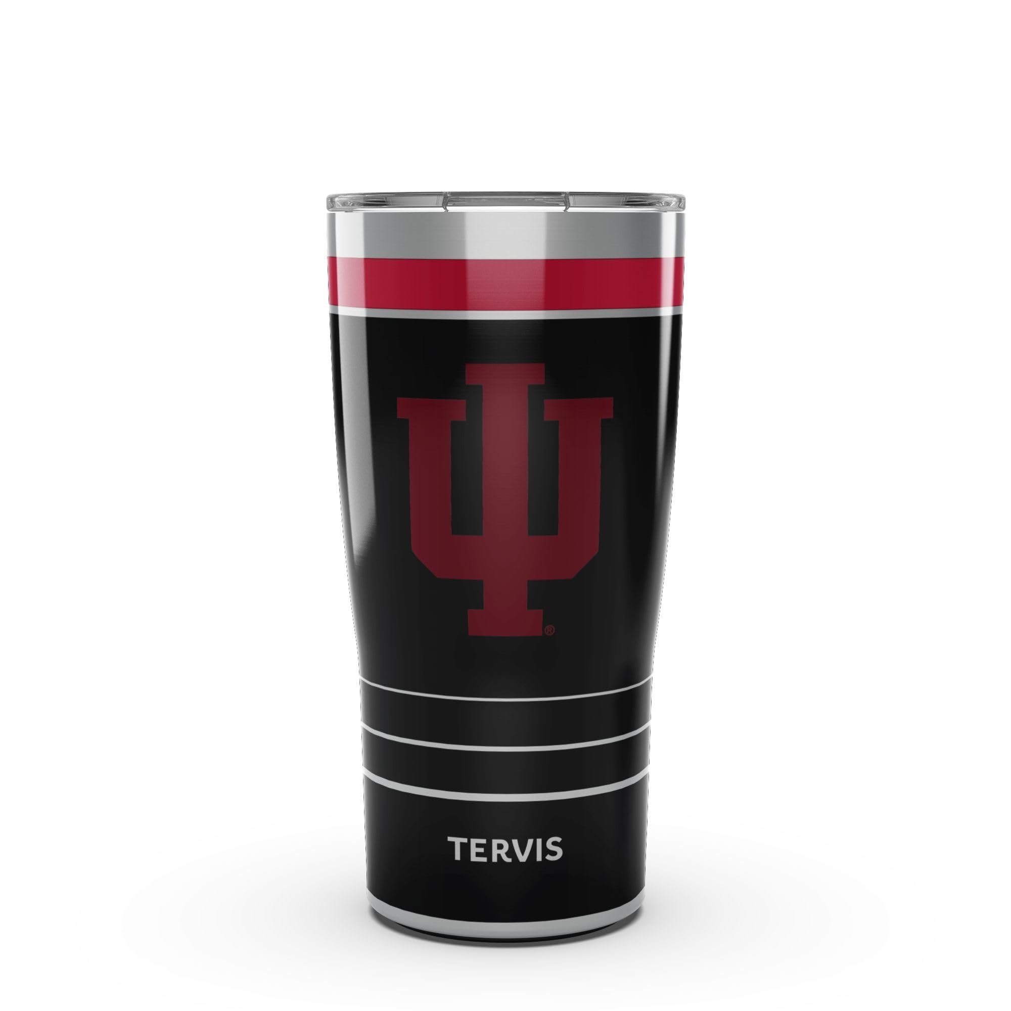 Tervis Traveler Indiana Hoosiers – Night Game Triple Insulated Tumbler Travel Cup Keeps Drinks Cold & Hot, 20oz, Stainless Steel
