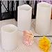 Kohree Battery Operated Flameless Pillar Candles w/Remote & Timer, LED Unscented Votive Candles For Anniversary,Wedding,Parties & Christmas Decoration (3 Pack)
