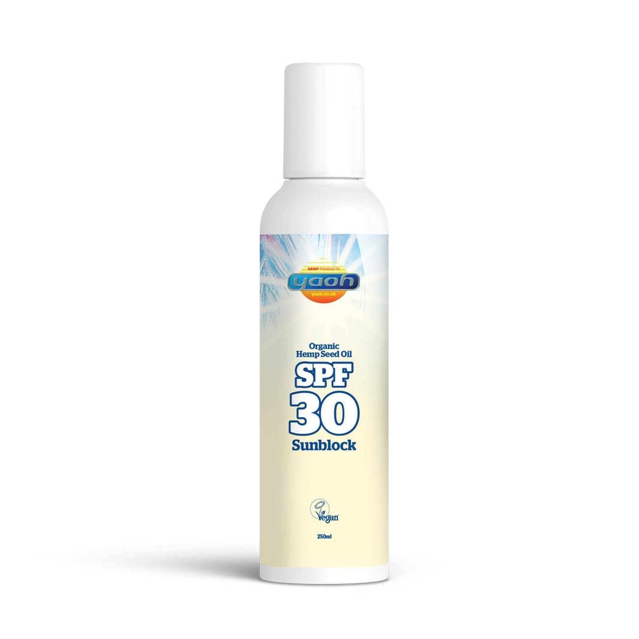 Yaoh Organic Hemp Suncream Factor 30 240ml