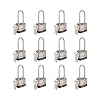 2-Pack Keyed Alike Padlocks - 40mm (1-9/16") Laminated Steel, Long Shackle, Orange, For Gym Lockers & Luggage - View #8