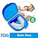 Vandora Mouth Guards Teeth Grinding, 2018 Upgraded Anti Snoring Devices Aid Snore Reducing Natural Comfortable Sleep (Blue)