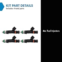 TRQ Fuel Injector Set Compatible with 2006-2013