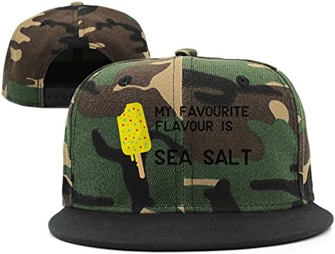 SJSNBZ Sea Salt Ice Cream Printed Unisex Adult Womens Camouflage Baseball Cap
